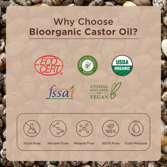 Pure & Organic Castor Oil ceritfications