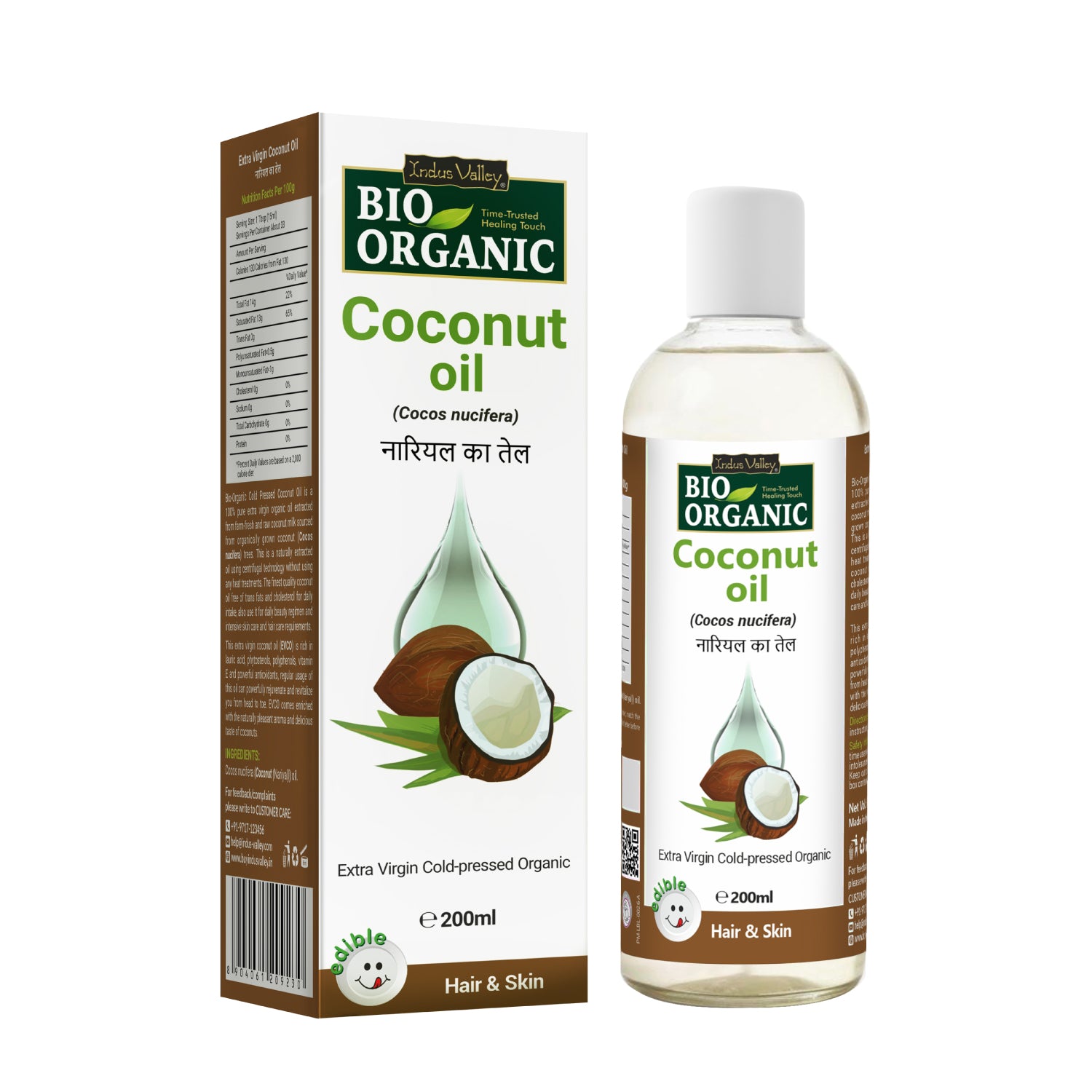 coconut oil for hair and skin