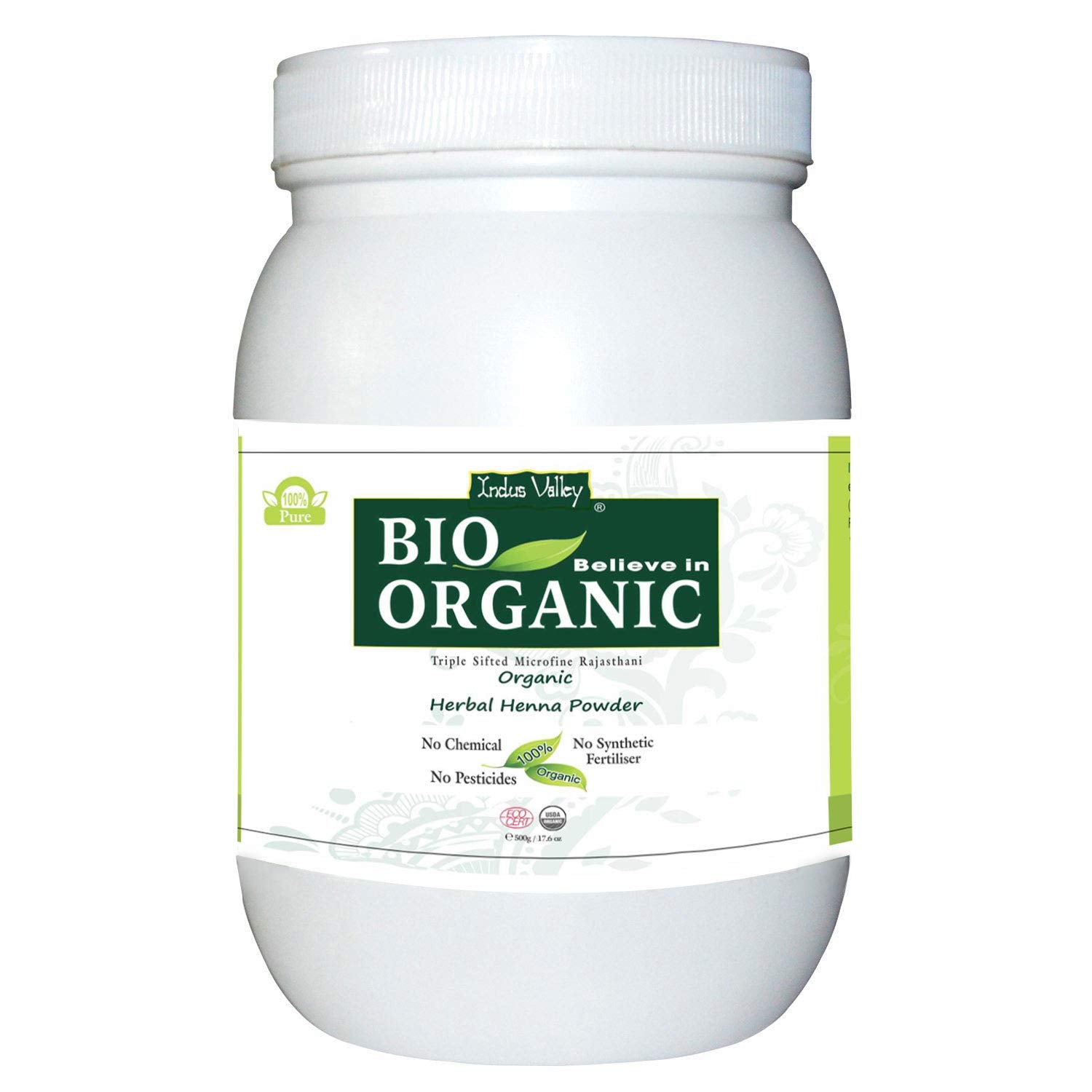 Bio Organic Herbal Henna Powder - 500gm