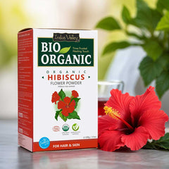 Bio Organic Hibiscus Flower Powder for Hair & Skin - 100% Natural & Pure