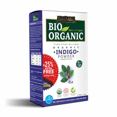 Bio Organic Indigo Leaf Powder with Applicator Brush - Available in 3 Size