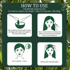 Bio-Organic Indigo Powder for Hair Colour - 400g