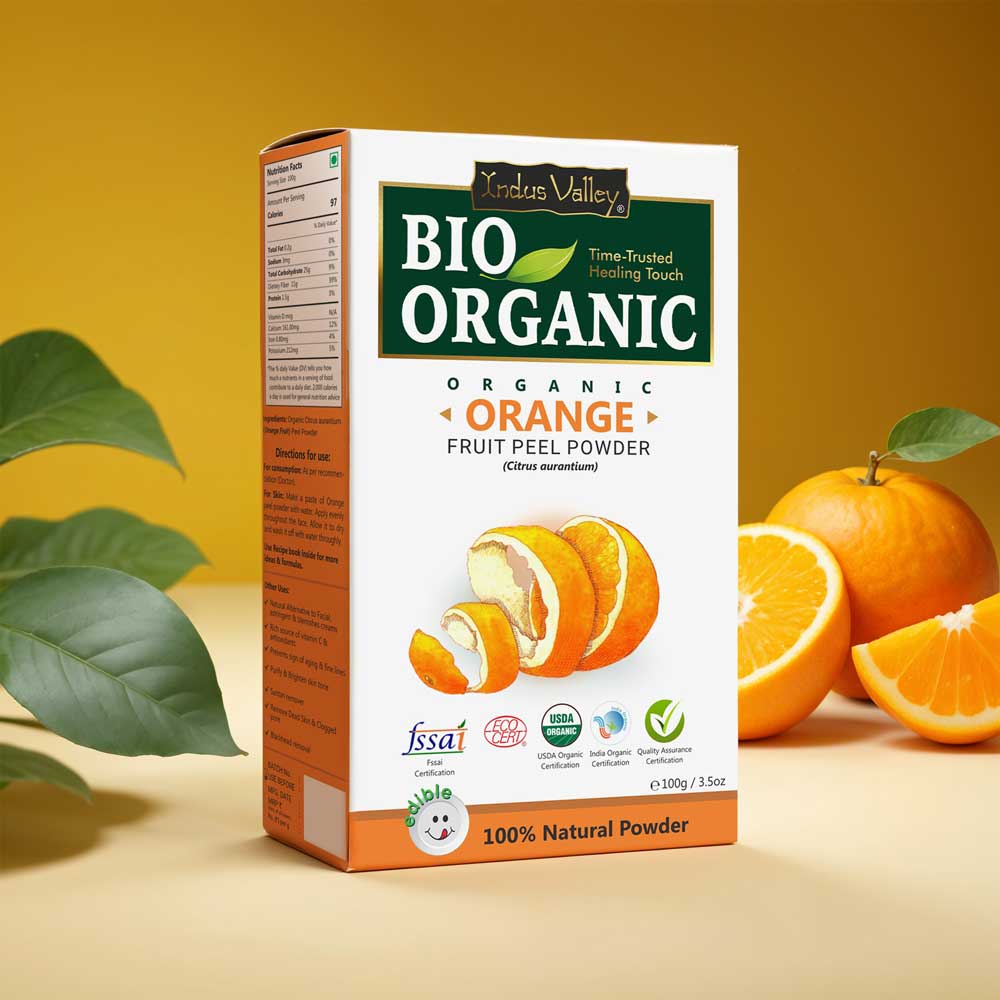 Organic & Pure Orange Peel Powder