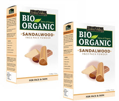 Bio Organic Sandalwood Face Pack Powder for Glowing Skin - 100% Natural & Pure