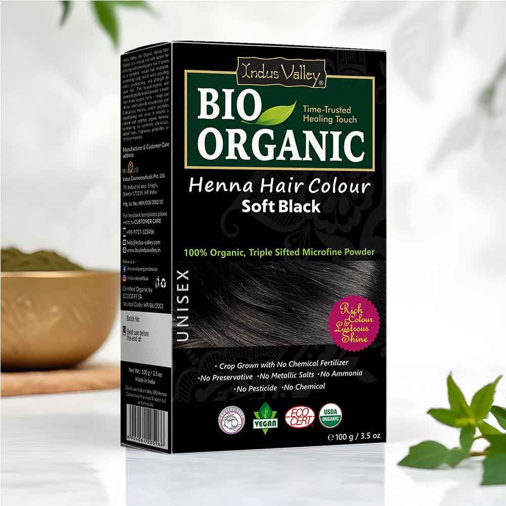 Soft Black Henna Hair Colour