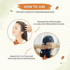 Bio Organic Sweet Almond Oil for Hair and Skin - 100% Natural & Pure