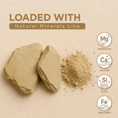 Multani Mitti Powder Ingredients : Magnesium, Calcium, Silica, and Iron Oxide for Ultimate Skin Nourishment