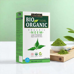 Bio Organic Neem Leaf Powder for Face & Hair - 100% Natural & Pure