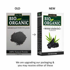 Bio Organic Activated Wood Charcoal Powder for Face - 100% Natural & Pure