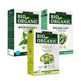 Organic & Pure Bhringraj Powder, Organic Brahmi Leaf Powder & Amla Powder