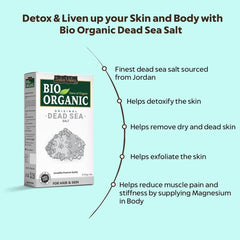 Bio Organic Original Dead Sea Salt for Hair & Skin - 100% Natural & Pure (250gm)