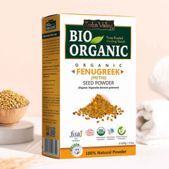 Bio Organic Fenugreek Methi Seed Powder for Hair & Skin - 100% Natural & Pure (100gm)
