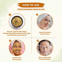 Bio Organic Fenugreek Methi Seed Powder for Hair & Skin - 100% Natural & Pure (100gm)