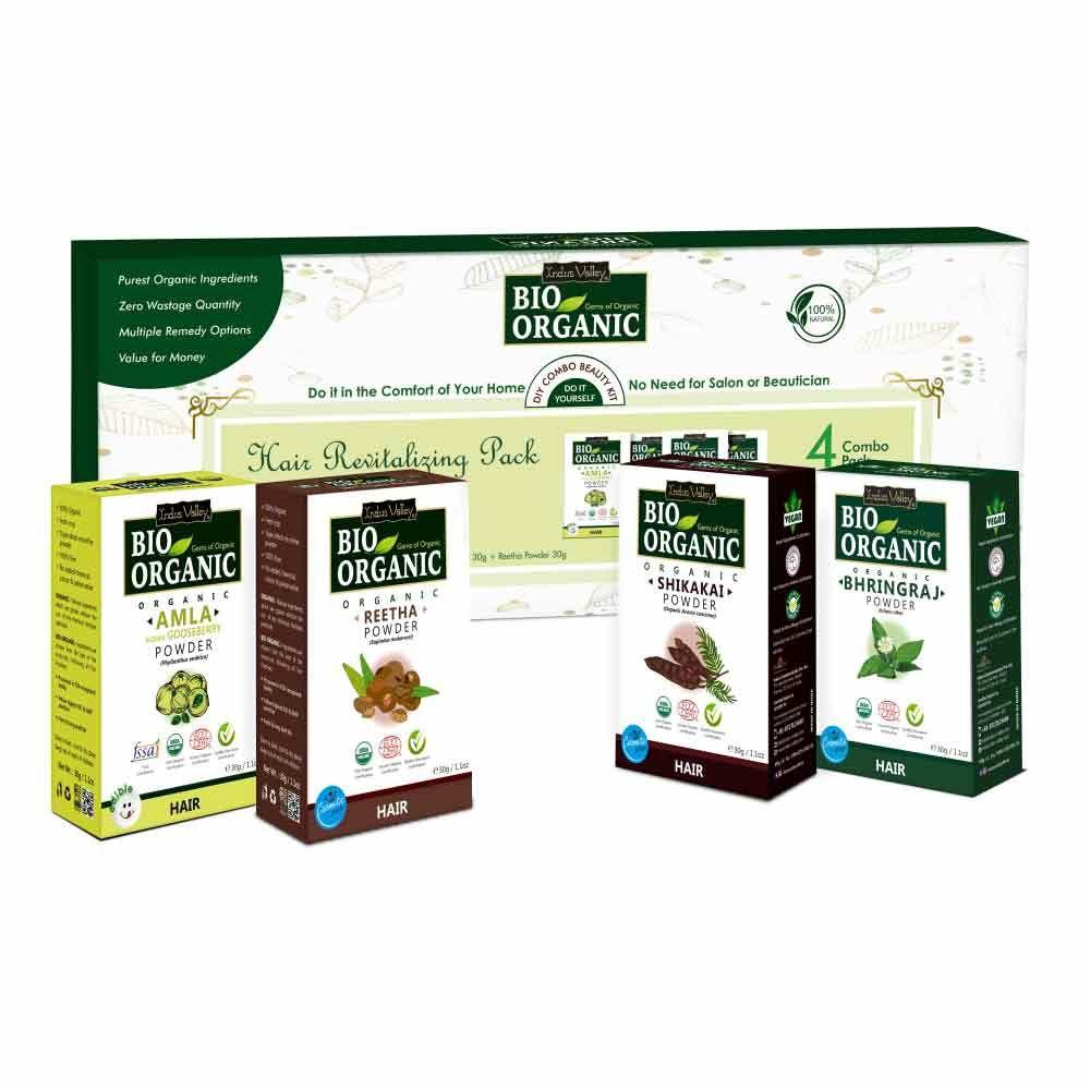Hair Revitalising Pack - Amla Powder, Reetha Powder, Shikakai Powder & Bhringraj Powder