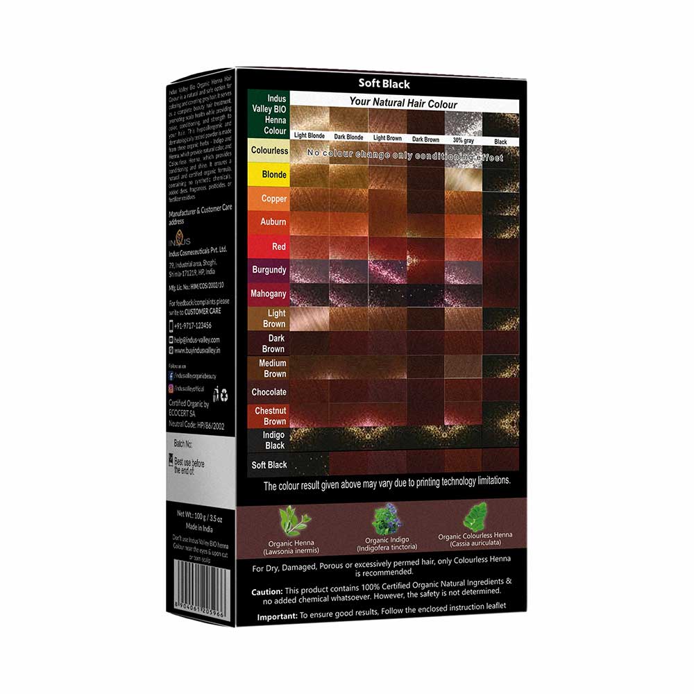 Henna Hair Colour Black