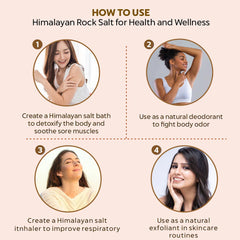 Bio Organic Original Himalayan Salt for Hair & Skin - 100% Natural & Pure (250gm)