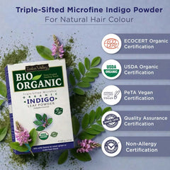 Triple Sifted Microfine Indigo Powder for Natural Hair Colour