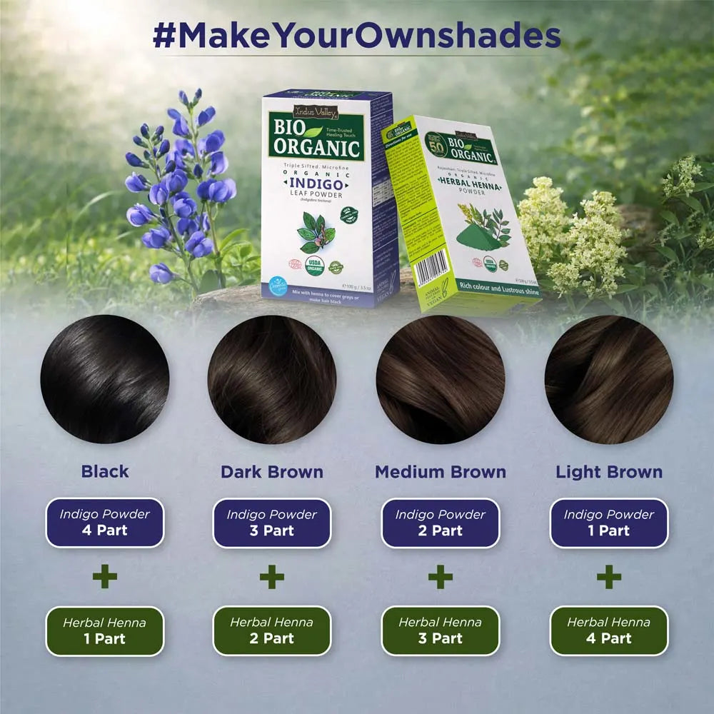 Make Your Own Shade Herbal Henna with Indigo