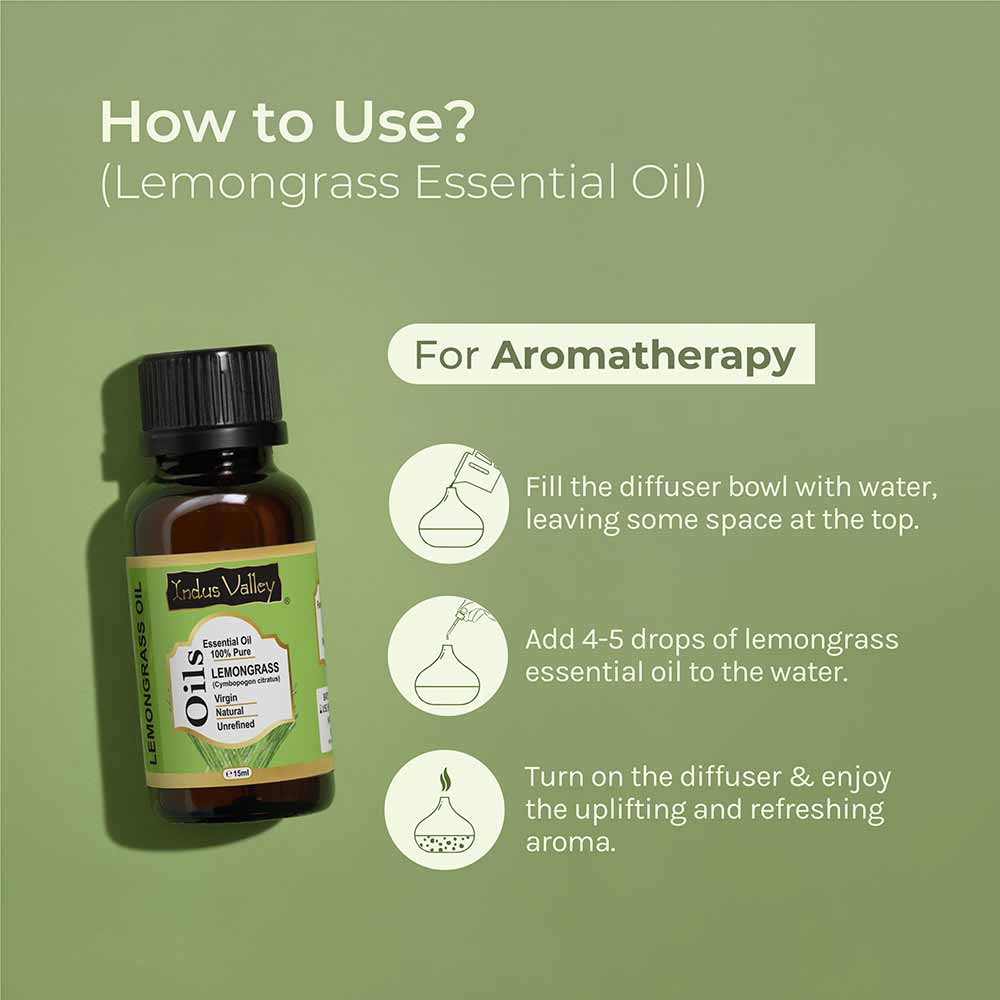 Pure & Organic Lemongrass Essential Oil