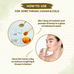 Bio Organic Mulethi Powder (Licorice Root) for Hair & Skin - 100% Natural & Pure (100g)