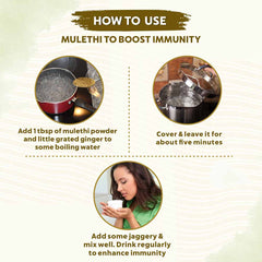 Bio Organic Mulethi Powder for Face & Hair - 100% Natural & Pure - Pack of 4