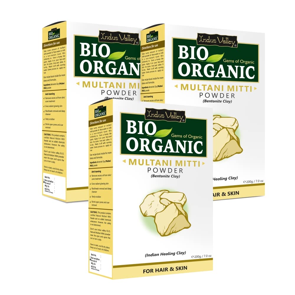 Bio Organic Multani Mitti Powder Pack of 3