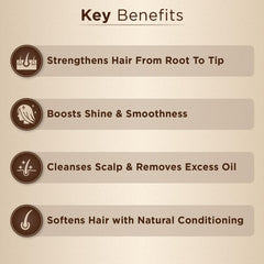 Bio Organic Natural Shampoo & Conditioner Combo for Scalp Care & Shine (Amla, Reetha & Shikakai Powder) - 100% Natural & Pure