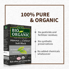 100% Pure Organic Soft Black Henna Hair Colour