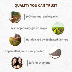 Bio Organic Medium Brown Henna Hair Colour – 100% Natural, Chemical-Free for Vibrant Colour (100gm)