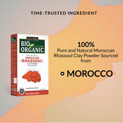 Bio Organic Moroccan Rhassoul Clay Powder for Hair & Skin - 100% Natural & Pure (250gm)
