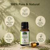 Pure & Organic Rosemary Essential Oil – 100% Natural for Hair Growth & Scalp Health (15ml)