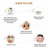 Sandalwood Face Pack Powder How to Use