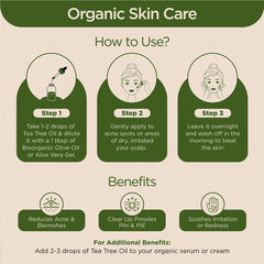 Pure & Organic Tea Tree Essential Oil - 15ml