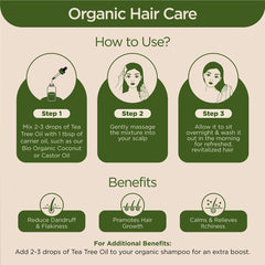 Pure & Organic Tea Tree Essential Oil - 15ml