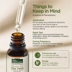 Pure & Organic Tea Tree Essential Oil - 15ml