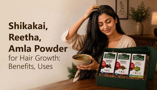 Amla Reetha Shikakai Powder for Hair Growth: Benefits, Uses and How to Apply?