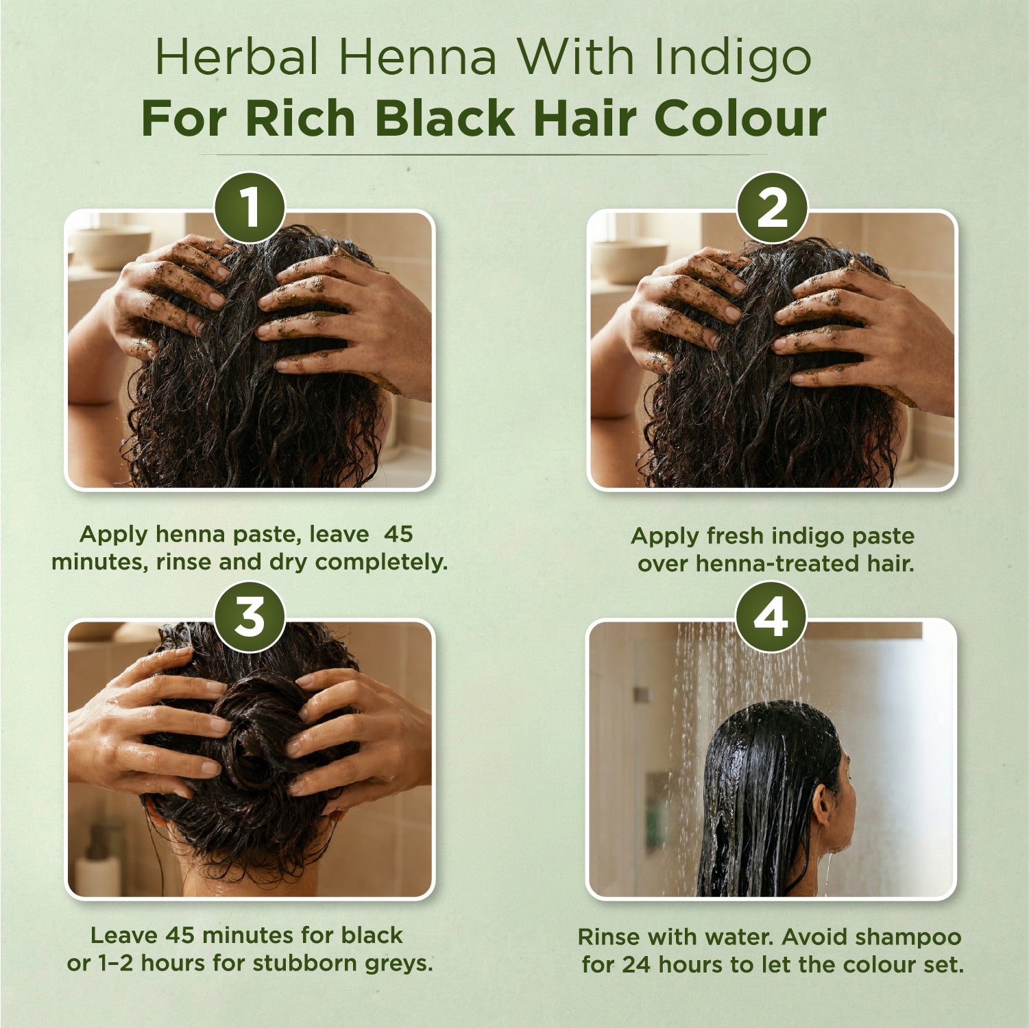 Bio Organic Herbal Henna Powder for Hair Colour - 100% Natural & Pure - Pack of 3