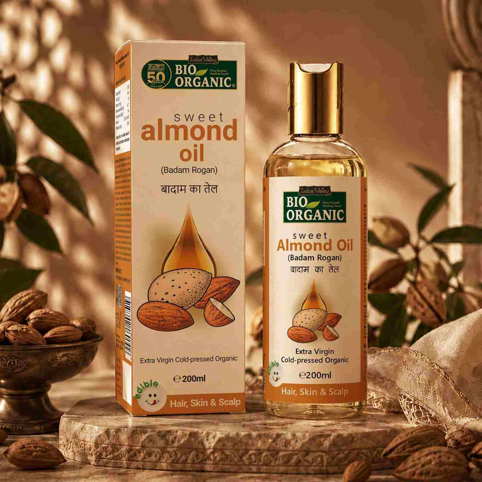 Almond oil for hair and skin - 200ml