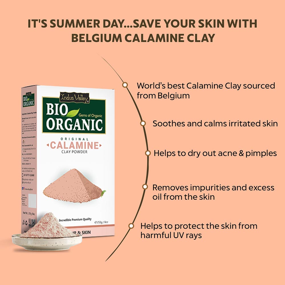 Organic & Pure Calamine Clay Powder Benefits