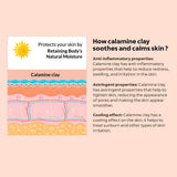 How Calamine Clay Soothes & Calms Skin?