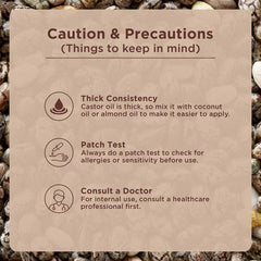 Pure & Organic Castor Oil cautions