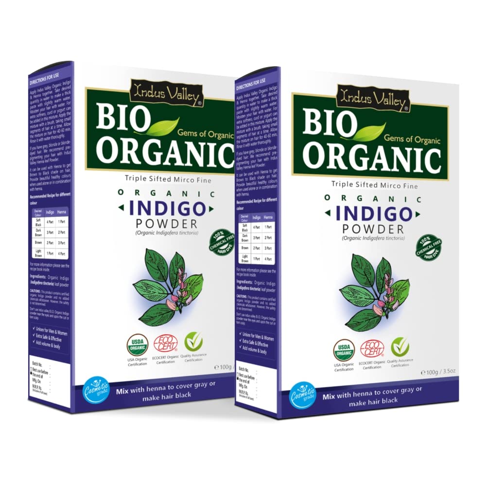 Organic Sifted Microfine Organic Indigo Leaf Powder