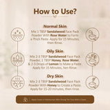 Bio Organic Sandalwood Face Pack Powder for Glowing Skin – 100% Pure Natural Chandan Powder