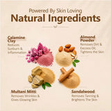 Bio Organic Sandalwood Face Pack Powder for Glowing Skin – 100% Pure Natural Chandan Powder
