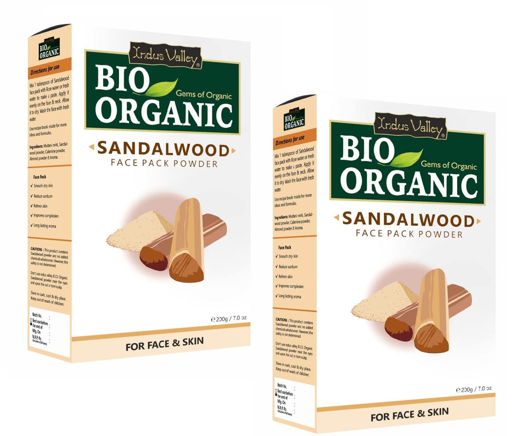 Organic & Pure Sandalwood Face Pack for Skin Whitening