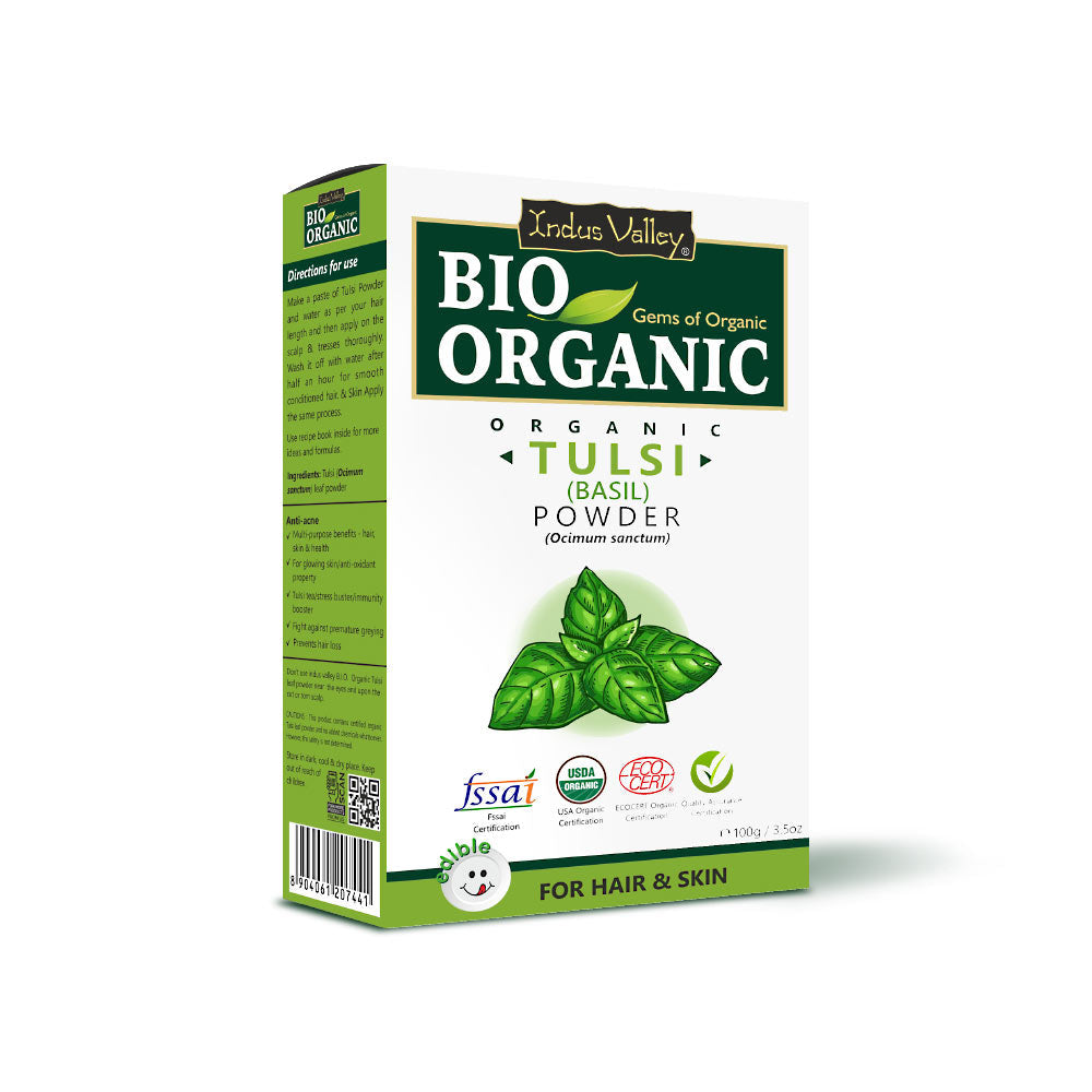 Organic & Pure Tulsi Leaf Powder 