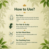 100% Pure Bio Organic Aloe Vera Gel for Face, Hair & Skin – Hydrating & Soothing Gel