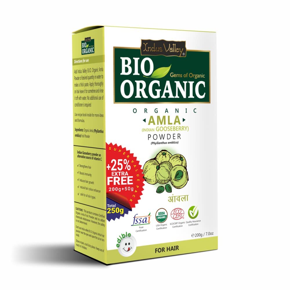 100% Organic Amla Fruit Powder (Indian Gooseberry) for Hair Growth, Skin Glow & Immunity Boost - 100g