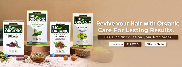 Nature-Powered Hair Care with Flat 10% OFF Your First Purchase