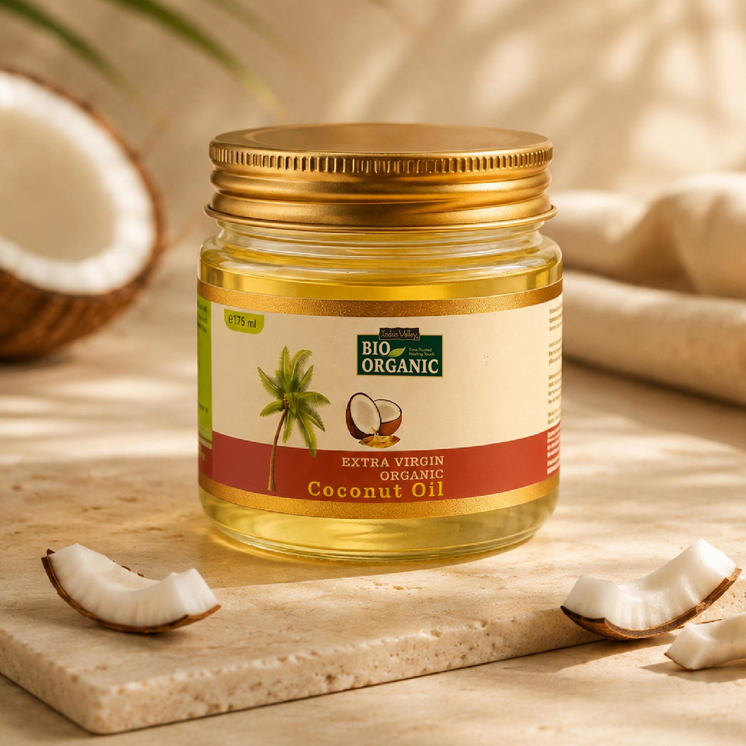 Bio Organic Extra Virgin Coconut Oil for Hair and Skin - 100% Natural & Pure